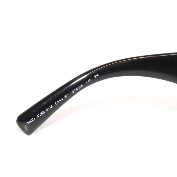 Versace VE4353BM 4353 5314/87 Black Gray Sunglasses